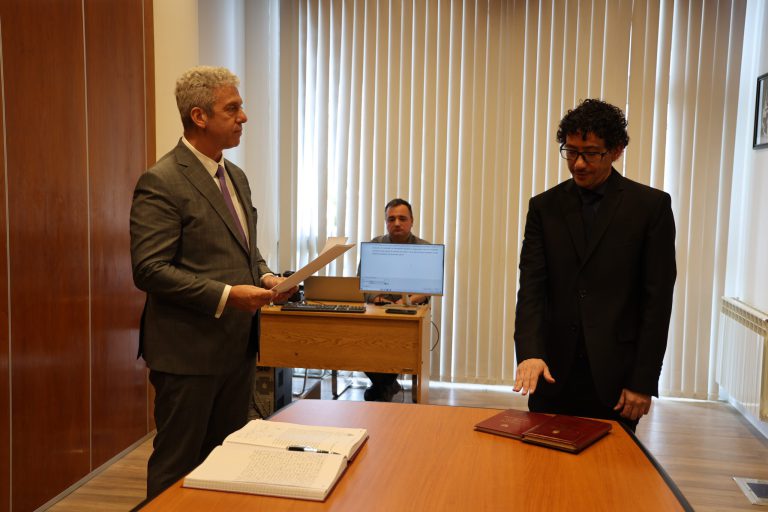 El Dr. Pepe juró como juez interino del Juzgado de Instrucción Nº 1 del DJS  