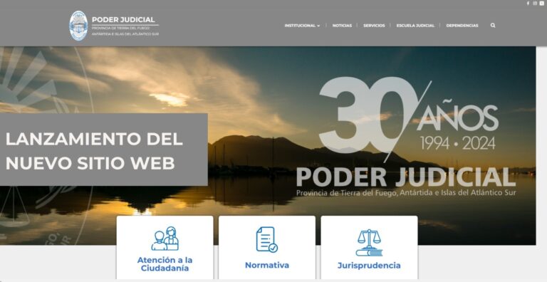 Moderno y accesible: el Poder Judicial presenta su nuevo Sitio Web