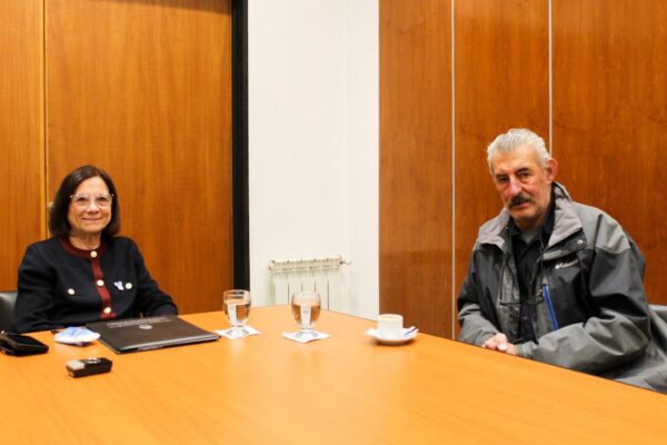 Visita protocolar del titular del Centro de Excombatientes de Malvinas en Ushuaia