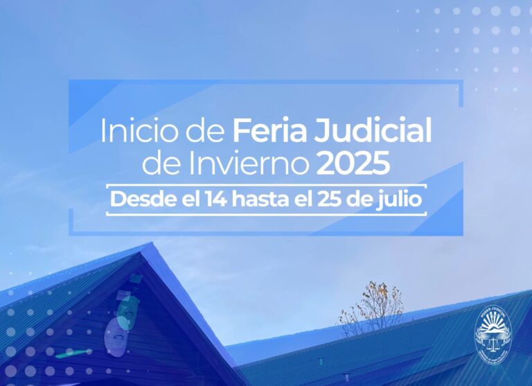 La Feria Judicial de Invierno será del 14 al 25 de julio