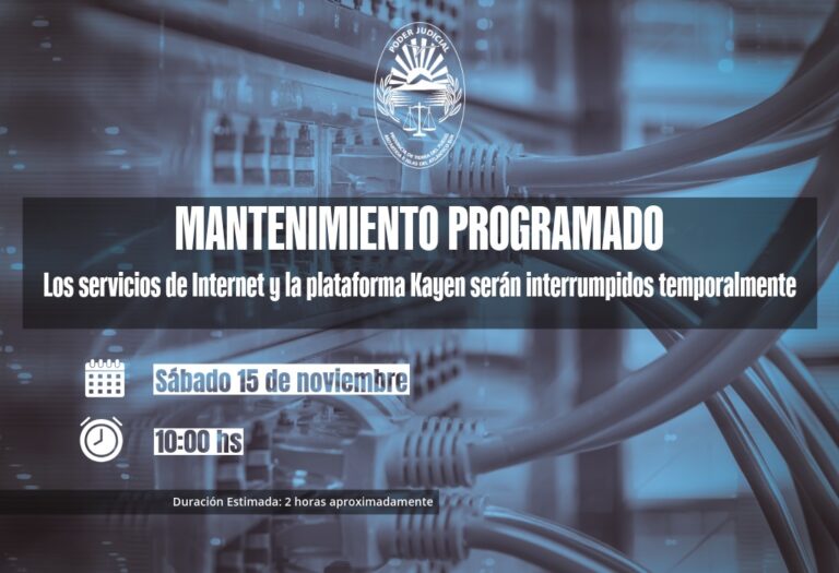 Corte programado de internet y SAE KAYEN en toda la provincia