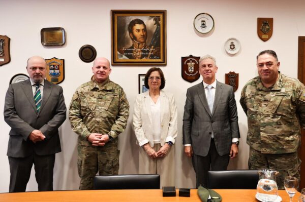 Autoridades del STJ recibieron al Coronel Maiztegui Marcó en su visita protocolar de despedida