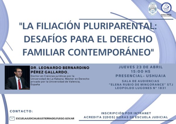 Invitan a participar de la conferencia “La filiación pluriparental”