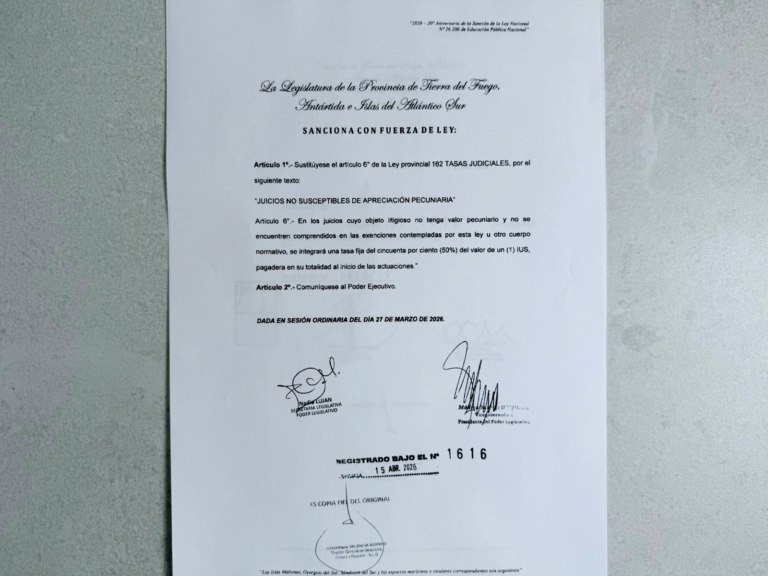 APROBARON LA MODIFICACIÓN DE LA LEY DE TASAS